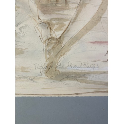 423 - JANET TREBY (B.1955) 'DANSE DE PRINTEMPS', 

Aquatint, signed by the artist in pencil, numbered edit... 