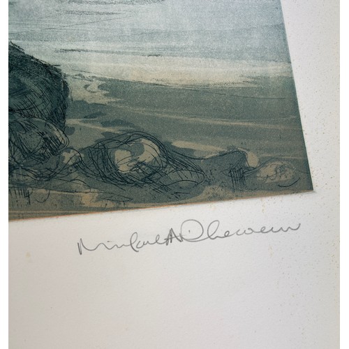 426 - AN AQUATINT ENTITLED 'STONE CIRCLE POSTS II', 

Artists proof, signed indistinctly by the artist in ... 