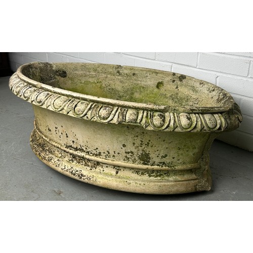 488 - ROYAL INTEREST: A VICTORIAN COADE STONE PLANTER CIRCA 1860'S ACQUIRED FROM VICTORIAN MANSION ON THE ... 