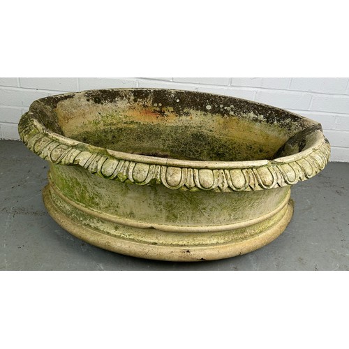 488 - ROYAL INTEREST: A VICTORIAN COADE STONE PLANTER CIRCA 1860'S ACQUIRED FROM VICTORIAN MANSION ON THE ... 