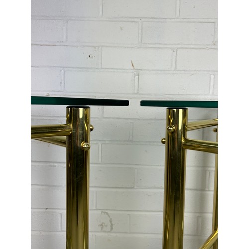 540 - A PAIR OF HOLLYWOOD REGENCY STYLE BEDSIDE TABLES, 38cm wX 38cm d X 58cm h (each)


Used condition, w... 