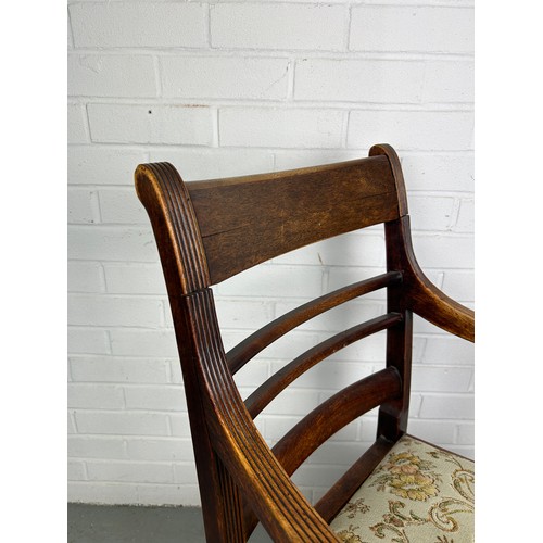 477 - A 19TH CENTURY OAK GEORGIAN ARMCHAIR, 56cm w X 50cm d X 90cm h


Used condition, with marks, dents a... 