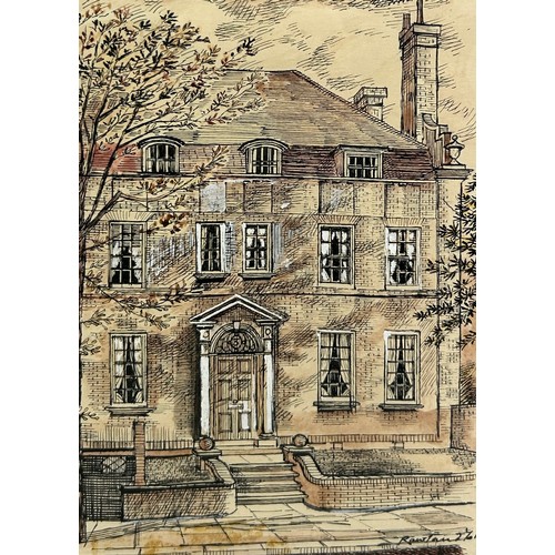 384 - ROWLAND HILDER 'EAGLE HOUSE WIMBLEDON' WATERCOLOUR ON PAPER, 

Mounted in a frame and glazed.