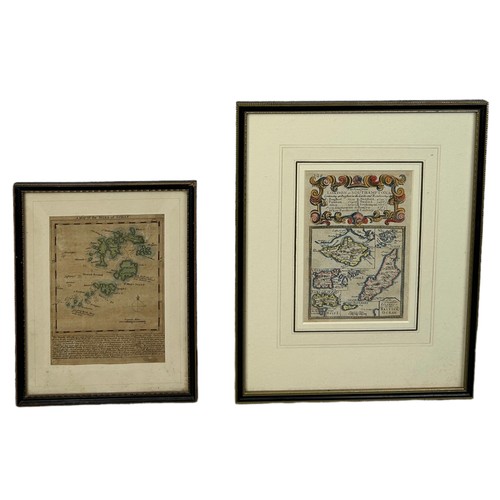 395A - TWO 18TH CENTURY MAPS, to include one of the Isles of Scilly by Thomas Kitchin and another Scilly re... 