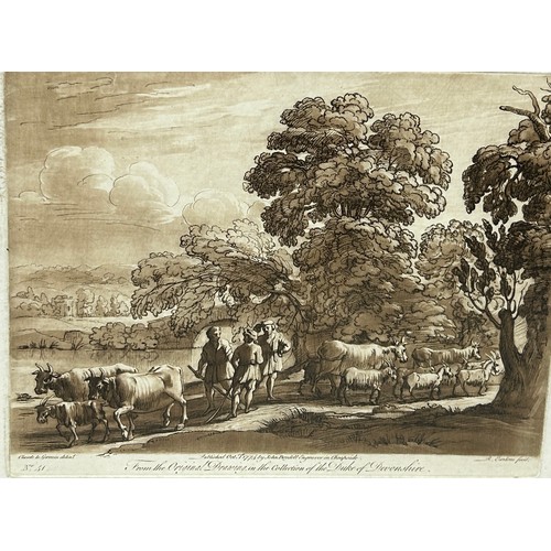 394 - RICHARD EARLOM (1743-1822) ETCHING AND MEZZOTINT FROM THE ORIGINAL DRAWING IN THE COLLECTION OF THE ... 