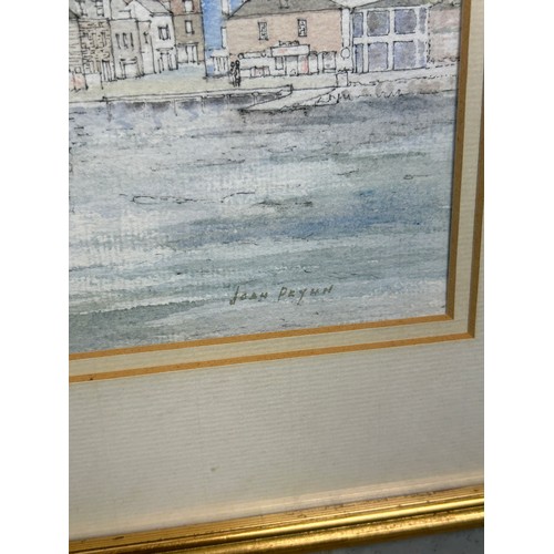 390 - JOAN PRYNN WATERCOLOUR PAINTING ON PAPER 'PADSTOW' 

28cm x 16cm