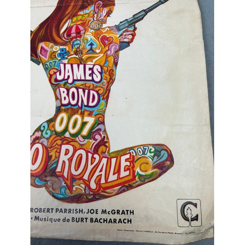 429 - A JAMES BOND CASINO ROYALE BELGIAN FILM POSTER 1967 

54cm x 36cm