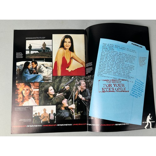 433 - JAMES BOND POSTERS FOR YOUR EYES ONLY, BROCHURE AND PREMIERE BOOKLET (3)