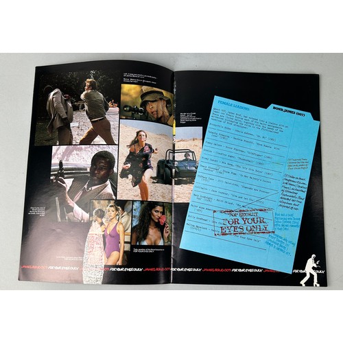 433 - JAMES BOND POSTERS FOR YOUR EYES ONLY, BROCHURE AND PREMIERE BOOKLET (3)