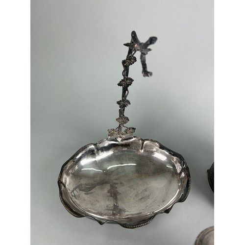 479 - A COLLECTION OF SILVER PLATED ITEMS, 

To include a Sheffield Plate tea set.