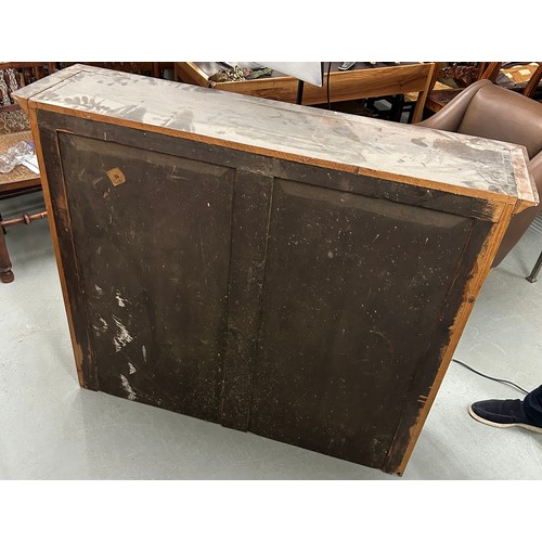 286 - A CONTINENTAL 19TH CENTURY WALNUT VENEERED PINE BOOKCASE POSSIBLY ITALIAN, 

210cm x 115cm x 47cm D
... 