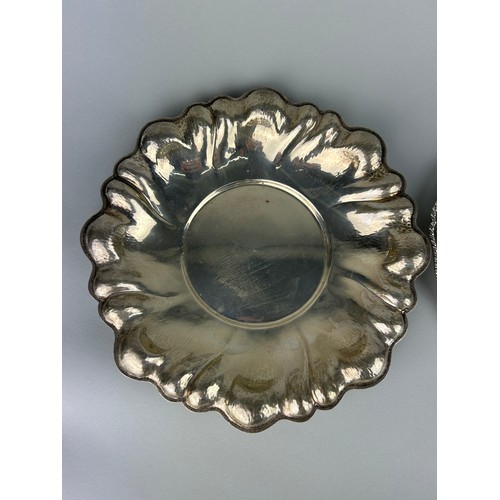 16 - THREE ITALIAN 800 SILVER TRAYS,

Weight: 722gms