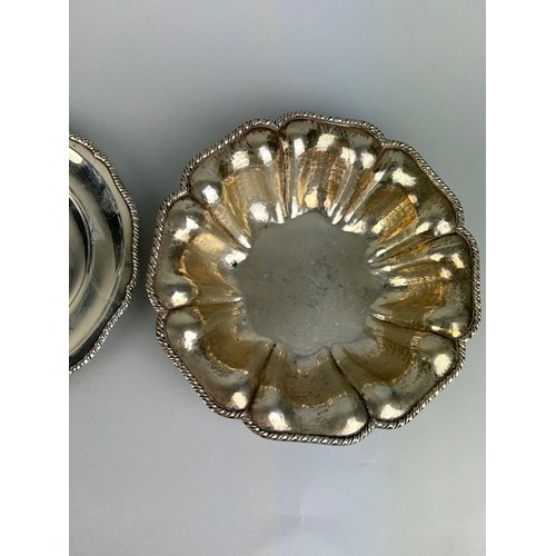 16 - THREE ITALIAN 800 SILVER TRAYS,

Weight: 722gms