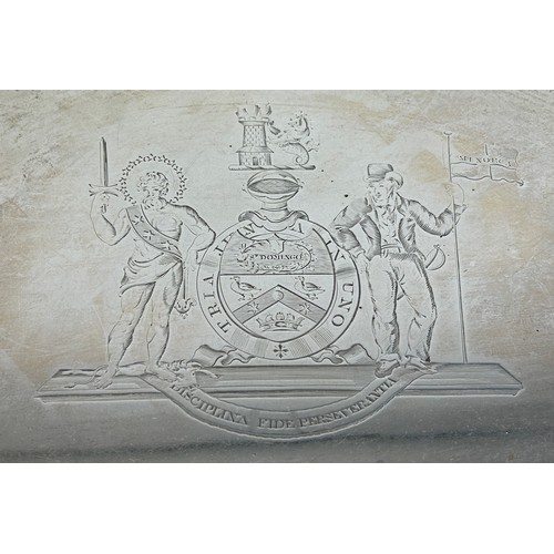 2 - A GEORGE III SILVER TRAY,

Marked for John Mewburn, London, 1813. 

Weight: 2665gms.

59.5cm x 39.5c... 