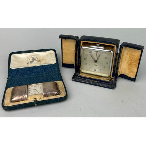 63 - A SILVER MOVADO CHRONOMETER ERMETO SWISS MADE PURSE WATCH,

Marked 925 and housed inside a Mappin an... 