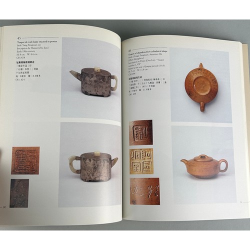 155 - TWO BOOKS ON YIXING TEA POTS TO INCLUDE K.S.LO COLLECTION IN THE FLAGSTAFF HOUSE MUSEUM OF TEA WARE ... 