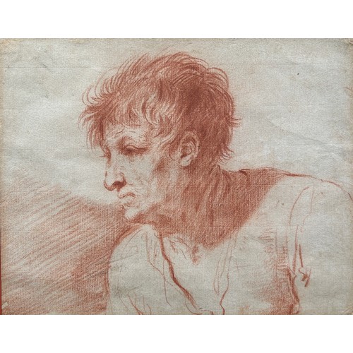 259 - ATTRIBUTED TO GUERCINO, GIOVANNI FRANCESCO BARBIERI (1591-1666) OR THE CIRCLE OF: A RED CHALK STUDY ...
