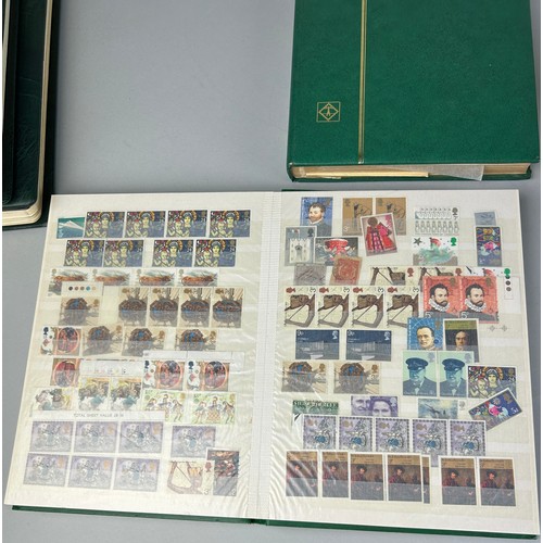 160 - A LARGE BRITISH AND WORLD STAMP COLLECTION, 

To include: 

2x thick Lighthouse albums containing th... 