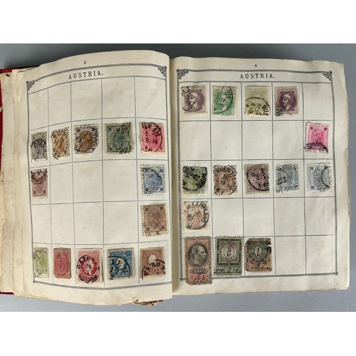 161 - AN ANTIQUE WORLD STAMP COLLECTION IN THE LINCOLN STAMP ALBUM, 

To include Australia swan, Heligolan... 