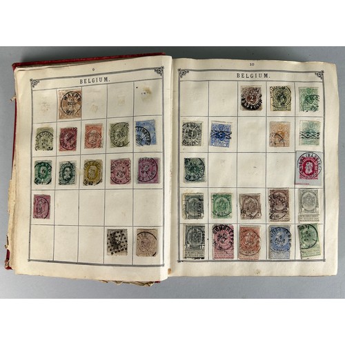 161 - AN ANTIQUE WORLD STAMP COLLECTION IN THE LINCOLN STAMP ALBUM, 

To include Australia swan, Heligolan... 