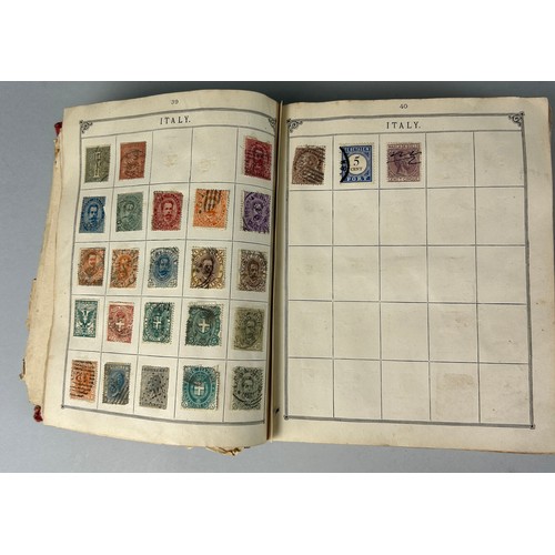 161 - AN ANTIQUE WORLD STAMP COLLECTION IN THE LINCOLN STAMP ALBUM, 

To include Australia swan, Heligolan... 