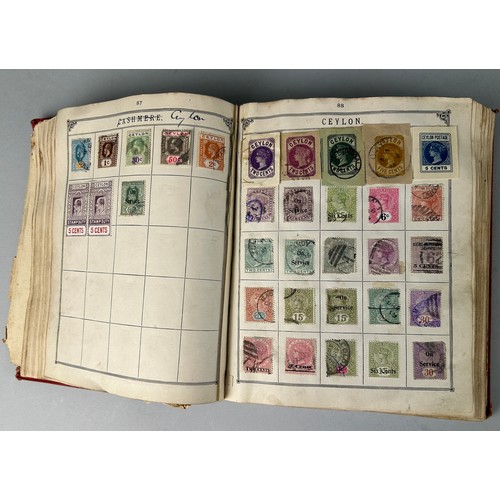 161 - AN ANTIQUE WORLD STAMP COLLECTION IN THE LINCOLN STAMP ALBUM, 

To include Australia swan, Heligolan... 