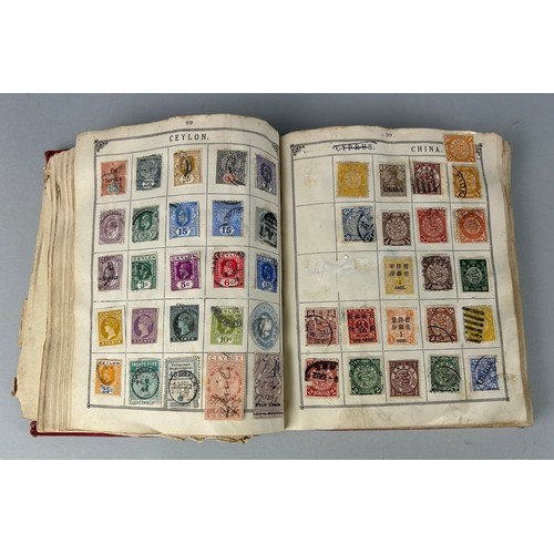 161 - AN ANTIQUE WORLD STAMP COLLECTION IN THE LINCOLN STAMP ALBUM, 

To include Australia swan, Heligolan... 