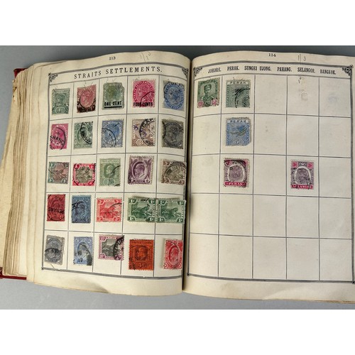 161 - AN ANTIQUE WORLD STAMP COLLECTION IN THE LINCOLN STAMP ALBUM, 

To include Australia swan, Heligolan... 