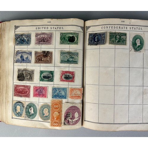 161 - AN ANTIQUE WORLD STAMP COLLECTION IN THE LINCOLN STAMP ALBUM, 

To include Australia swan, Heligolan... 