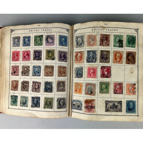 161 - AN ANTIQUE WORLD STAMP COLLECTION IN THE LINCOLN STAMP ALBUM, 

To include Australia swan, Heligolan... 