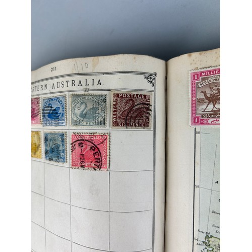 161 - AN ANTIQUE WORLD STAMP COLLECTION IN THE LINCOLN STAMP ALBUM, 

To include Australia swan, Heligolan... 