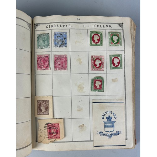 161 - AN ANTIQUE WORLD STAMP COLLECTION IN THE LINCOLN STAMP ALBUM, 

To include Australia swan, Heligolan... 