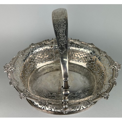 1 - A GEORGE II SILVER CAKE BASKET,

Marked for John Hugh Le Sage, London 1742. 

36cm x 30cm 

Weight: ... 