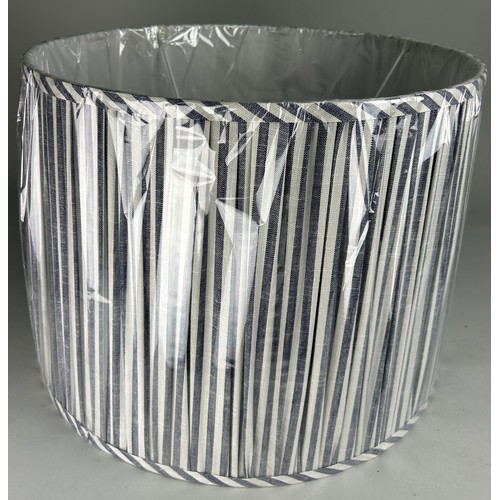 482 - TWO PAIRS OF INDIA JANE STRIPED LAMP SHADES