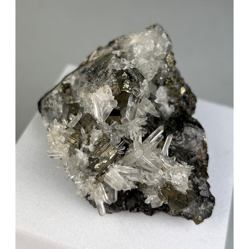 238 - AN UNUSUAL MINERAL OF PYRITE AND QUARTZ

7cm x 5cm x 5cm