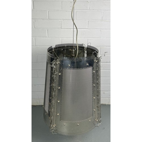 488 - A CORSET CEILING LIGHT BY BRAND VAN EGMOND, 

Height 49cm x 42cm diameter 

Total drop: 89cm