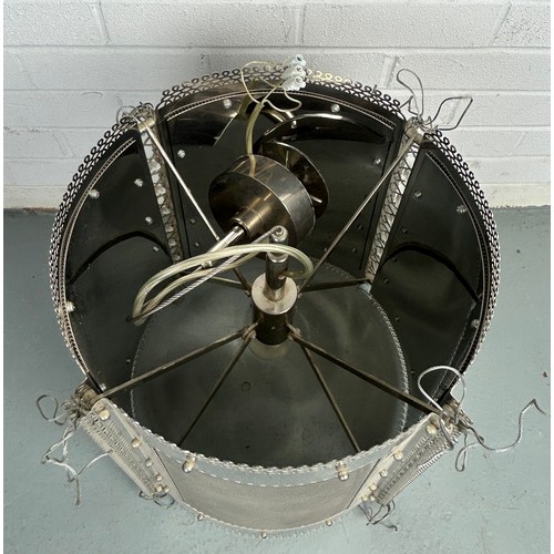 488 - A CORSET CEILING LIGHT BY BRAND VAN EGMOND, 

Height 49cm x 42cm diameter 

Total drop: 89cm