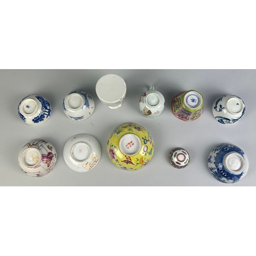 89 - A COLLECTION OF ELEVEN CHINESE AND CHINESE EXPORT PORCELAINS (11)

Including 19th century bowls, cup... 