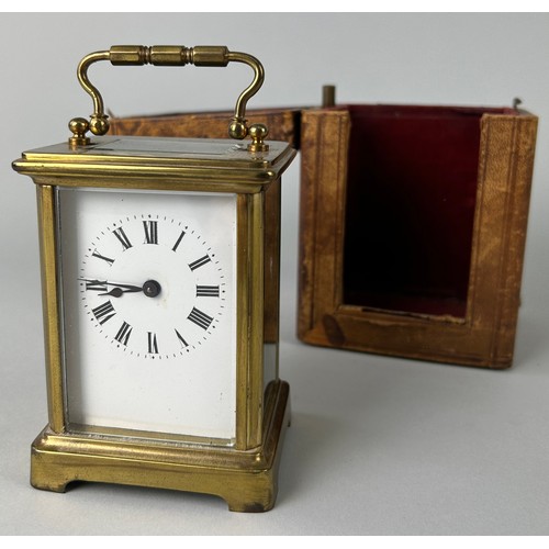 342 - A FRENCH CARRIAGE CLOCK IN CASE