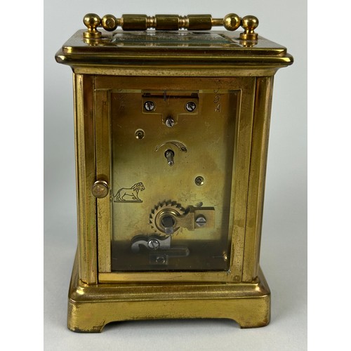 342 - A FRENCH CARRIAGE CLOCK IN CASE