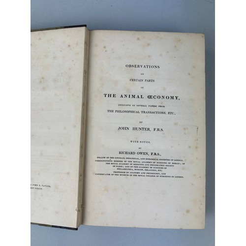 307 - JOHN HUNTER, JAMES PALMER: THE WORKS OF JOHN HUNTER FRS PUBLISHED BY LONGMAN, LONDON 1835-1837 IN FO... 