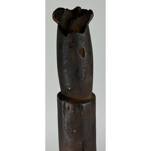 124 - TWO YORUBA DANCE WANDS,

63cm length and 60 cm length each