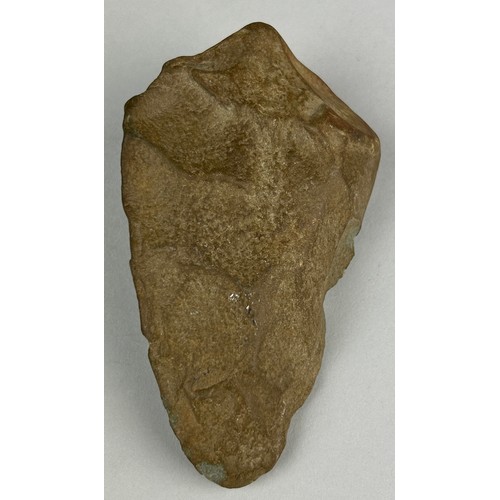 237 - PALAEOLITHIC ENGLISH HAND AXE,

Thames Valley Palaeolithic Handaxe. Found in Yarnton quarry reject p... 