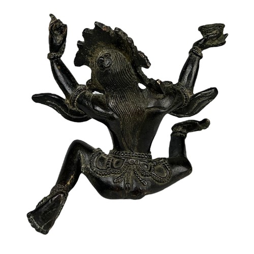 392 - A BRONZE BUDDHIST FIGURE, 

12cm x 9cm