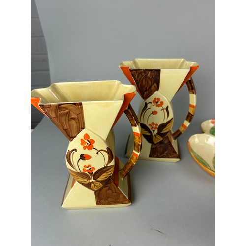 369 - A COLLECTION OF ART DECO CERAMICS,

To include Myott jugs, Trent, Sylvac, Balmoral and more.