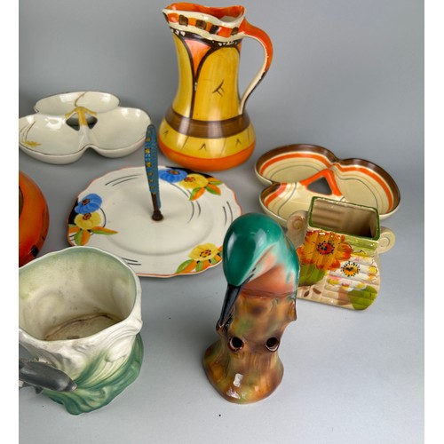 369 - A COLLECTION OF ART DECO CERAMICS,

To include Myott jugs, Trent, Sylvac, Balmoral and more.