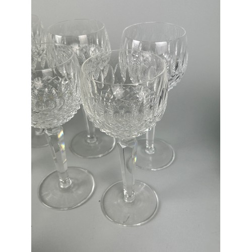 333 - A COLLECTION OF TWELVE CUT GLASS CRYSTAL HOCK GLASSES (12) 

19cm H each.