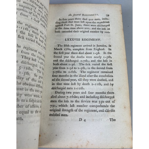 309 - JOHN HUNTER FRS 'OBSERVATIONS ON THE DISEASES OF THE ARMY IN JAMAICA AND ON THE BEST MEANS OF PRESER... 