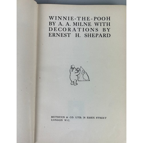 313 - A.A. MILNE: THREE FIRST EDITIONS AND ANOTHER LATER EDITION (4),

The House at Pooh Corner, first pub... 