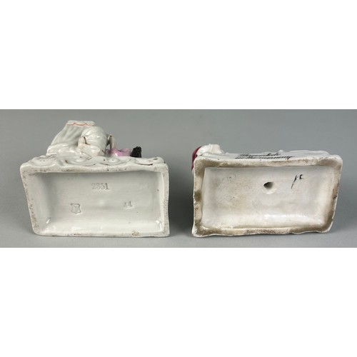 346 - TWO PORCELAIN GROUPS BY CONTE BOEHME (2) 

Largest 8cm x 8cm